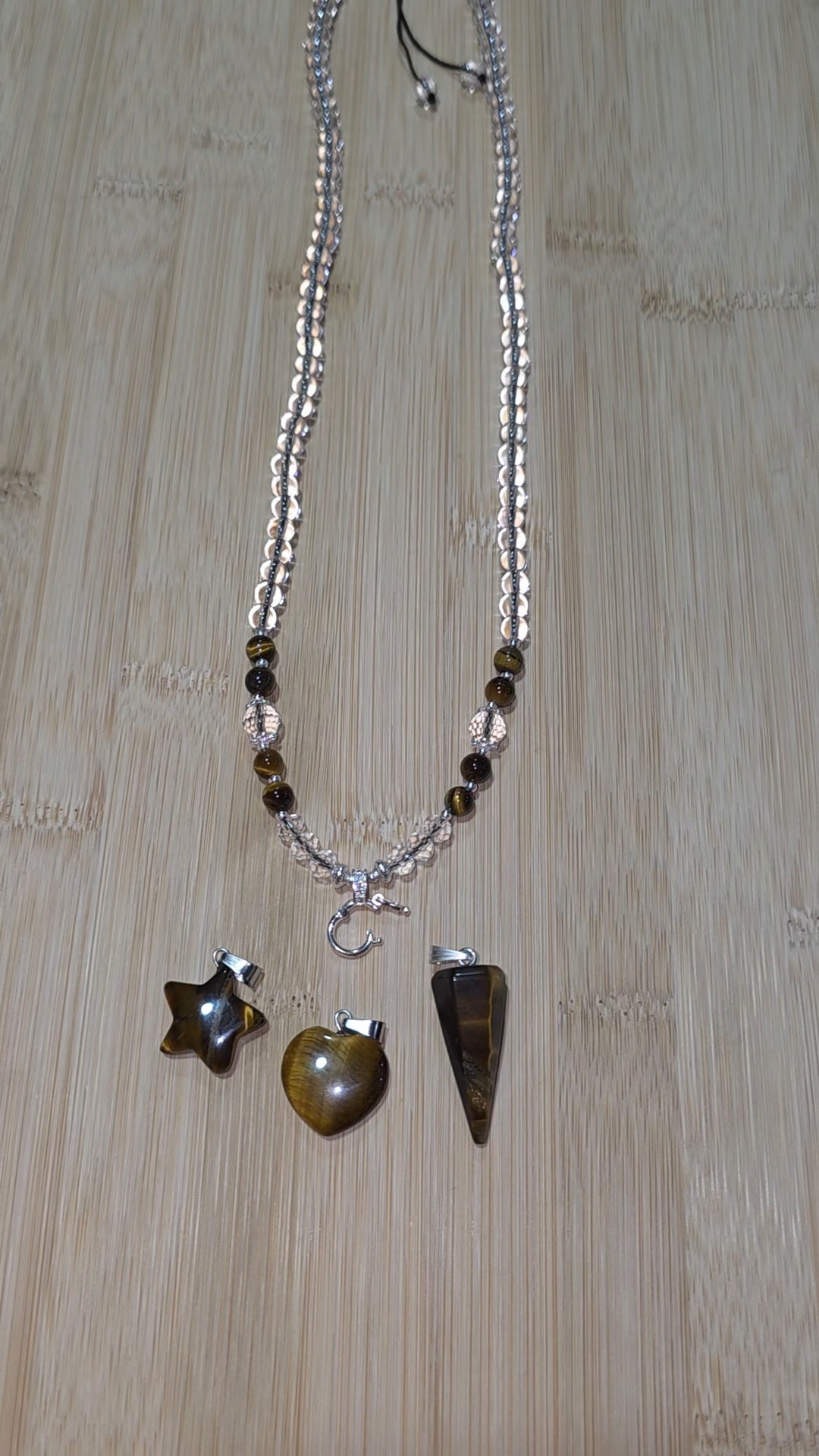 Tigers Eye necklace set