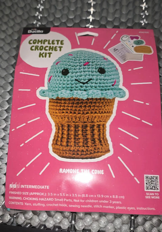 Ice Cream Cone Crochet Kit