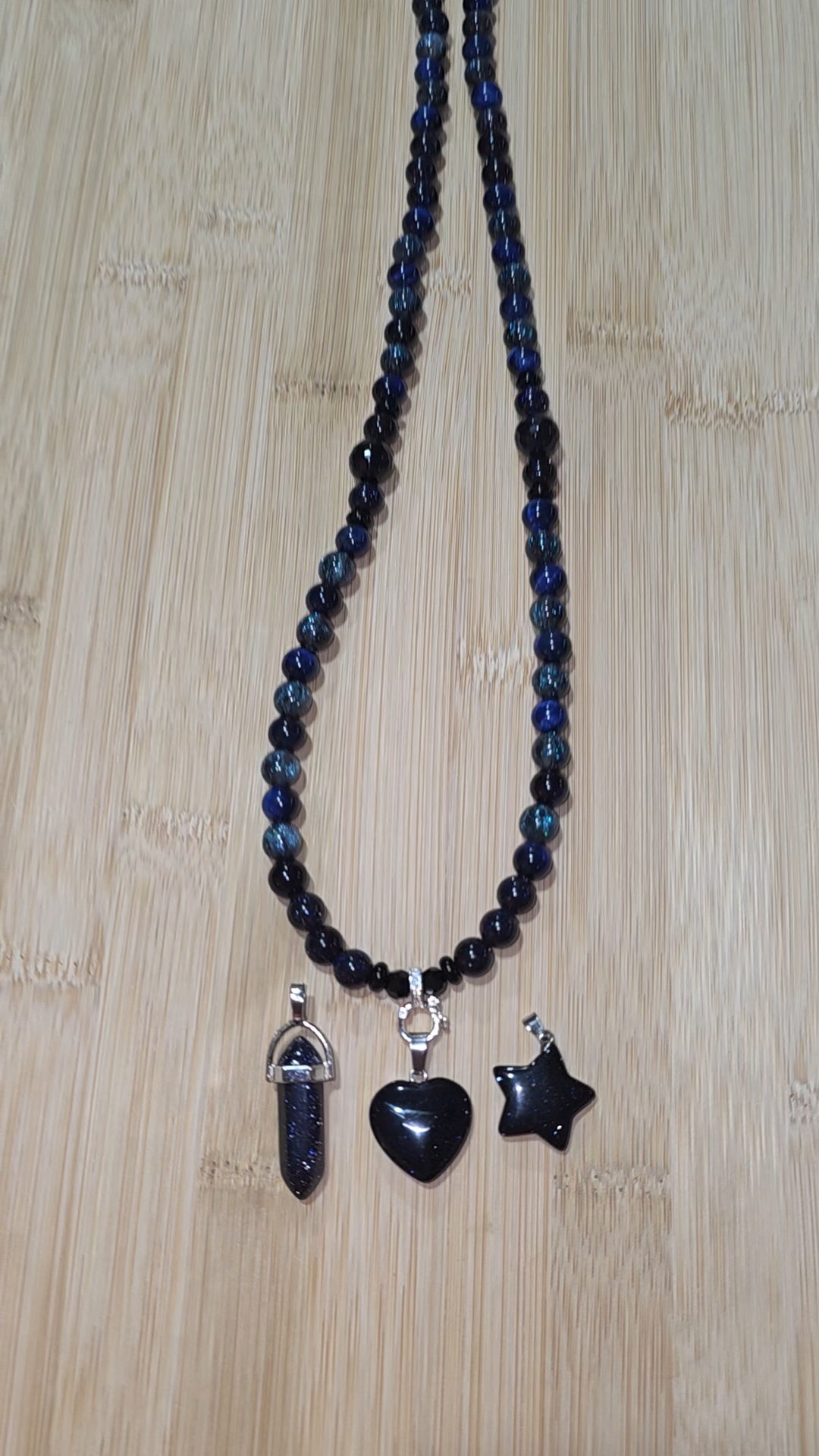 Blue Sandstone necklace set